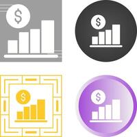 statistiche vettore icona