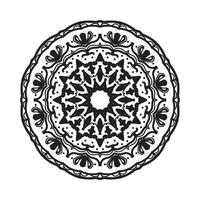 mandala per libro da colorare. ornamenti rotondi decorativi. vettore