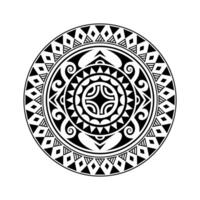 il giro tatuaggio ornamento con svastica maori stile. africano, aztechi o Maya etnico stile. vettore