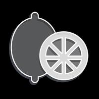 icona Limone. relazionato per Spezia simbolo. lucido stile. semplice design modificabile. semplice illustrazione vettore