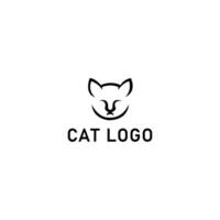 gatto creativo logo e icona design vettore