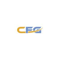 cfg creativo logo e icona design vettore