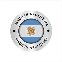 fatto nel argentina vettore logo e si fida distintivo icone