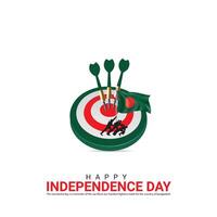 indipendenza giorno di bangladesh. indipendenza giorno creativo design per sociale media inviare. vettore