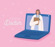 cartello medico online vettore