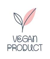icona del prodotto vegano vettore