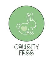 sigillo cruelty free vettore