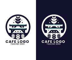 caffè ristorante bar hamburger veloce cibo negozio logo design vettore modello