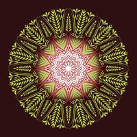 gratuito vettore lusso arte floreale mandala design