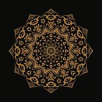 creativo vettore d'oro floreale Arabo mandala sfondo modello