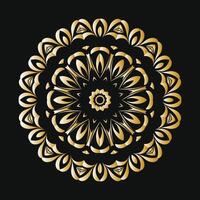 creativo vettore d'oro floreale Arabo mandala sfondo modello