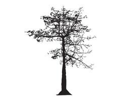 albero silhouette vettore opera d'arte concetti design elementi