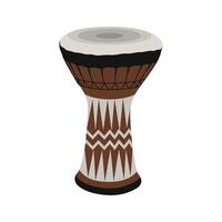 tabla Arabo tamburellare, tradizionale percussivo musica strumento icona vettore illustrazione