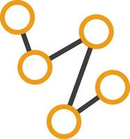 connessione Due colore icona vettore