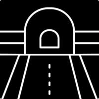 icona del glifo del tunnel vettore