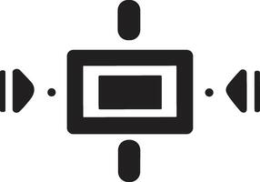 sicurezza telecamera logo nel moderno minimo vettore