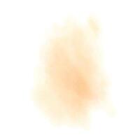 dipingere lava, un' pesca fuzz macchia, arancia, beige, arioso, traslucido, con morbido, sfocato bordi. mano disegnato acquerello illustrazione. elemento isolato a partire dal sfondo vettore