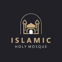 islamico moschea logo disegno, modello islamico, islamico giorno Ramadan vettore grafico creativo