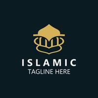 islamico moschea logo disegno, modello islamico, islamico giorno Ramadan vettore creativo idea