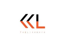 kkl lettera professionale logo vettore illustrazione design