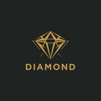 ai generato diamante logo design elegante diamante successo azienda icona vettore
