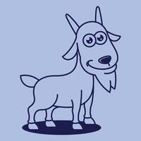 cartone animato azienda agricola fienile domestico animale schema linea arte per formazione scolastica bambini bambini vettore design arte