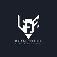 lff astratto lettera logo. lff creativo monogramma iniziali lettera logo concetto. lff unico moderno piatto astratto vettore lettera logo design.