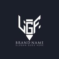 lgf astratto lettera logo. lgf creativo monogramma iniziali lettera logo concetto. lgf unico moderno piatto astratto vettore lettera logo design.