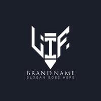 lif astratto lettera logo. lif creativo monogramma iniziali lettera logo concetto. lif unico moderno piatto astratto vettore lettera logo design.
