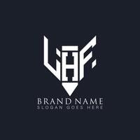 lhf astratto lettera logo. lhf creativo monogramma iniziali lettera logo concetto. lhf unico moderno piatto astratto vettore lettera logo design.