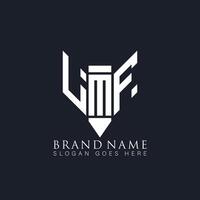 lmf astratto lettera logo. lmf creativo monogramma iniziali lettera logo concetto. lmf unico moderno piatto astratto vettore lettera logo design.