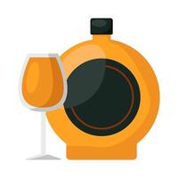 illustrazione di alcool bevanda vettore