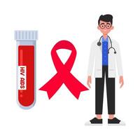 illustrazione della giornata mondiale dell'aids vettore