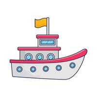 illustrazione di barca vettore