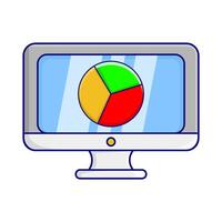 illustrazione di in linea investimento vettore