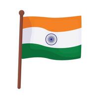 illustrazione di India bandiera vettore