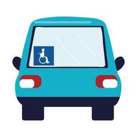 auto per disabili vettore