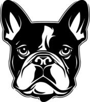 francese bulldog - minimalista e piatto logo - vettore illustrazione