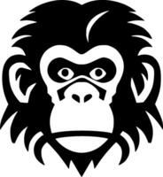 scimmia, nero e bianca vettore illustrazione