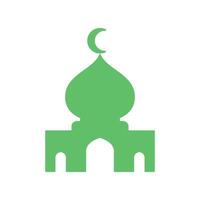 modello di progettazione dell'icona della moschea vettore