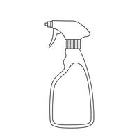 mano disegnato bambini disegno cartone animato vettore illustrazione spray bottiglia icona isolato su bianca sfondo