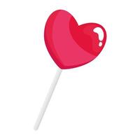 caramelle a cuore rosa vettore