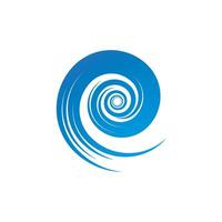 acqua onda logo design vettore