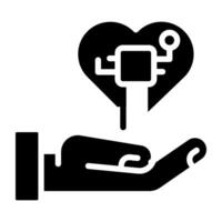 Perfetto design icona di artificiale cuore vettore