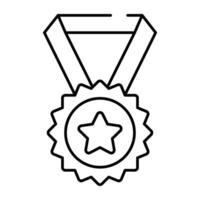 icona del design moderno della medaglia vettore