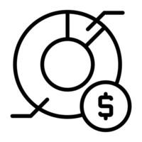 unico design icona di finanziario grafico vettore