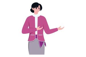aria hostess professione personaggio design illustrazione vettore