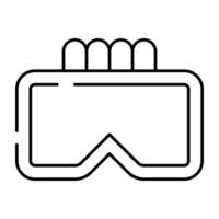 un modificabile design icona di occhiali vettore