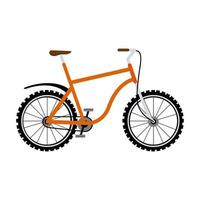 veicolo da bicicletta arancione vettore