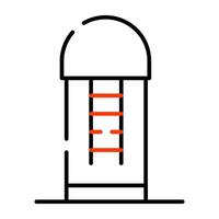 di moda design icona di silo, grano Conservazione vettore